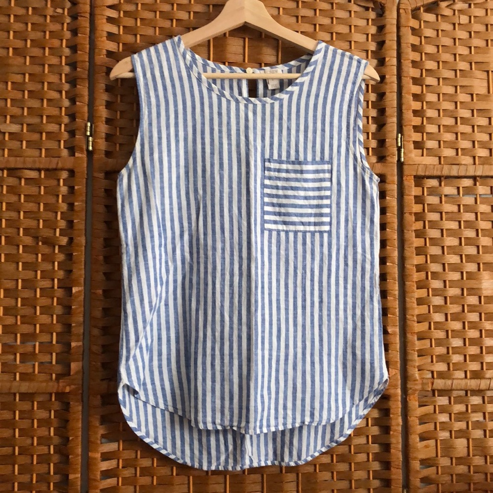 Vintage JCrew linen-look tank